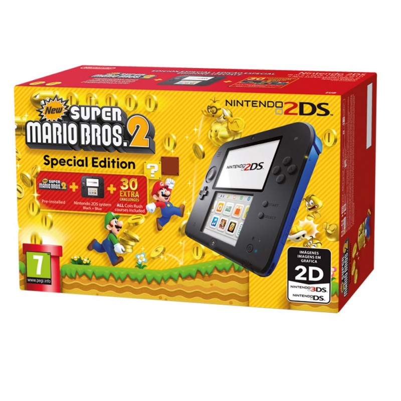 N2DS HW Azul + New Super Mario Bros 2 (Preinstalado ...