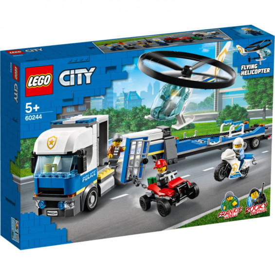LEGO City Police: Camión de Transporte del Helicóptero - 60244