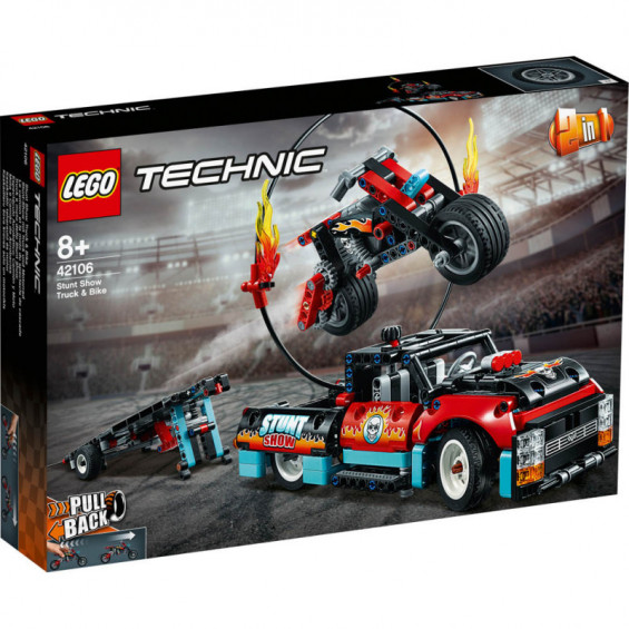 LEGO Technic Espectáculo Acrobático: Camión y Moto - 42106