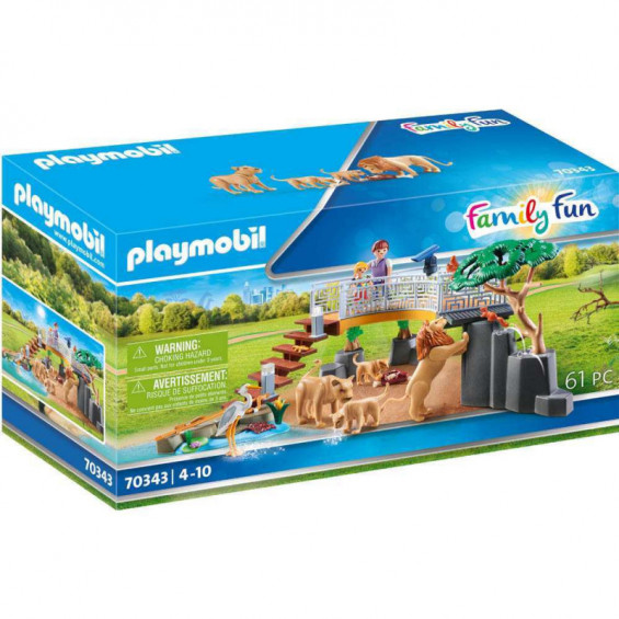 Playmobil Family Fun Recinto Exterior de Leones - 70343