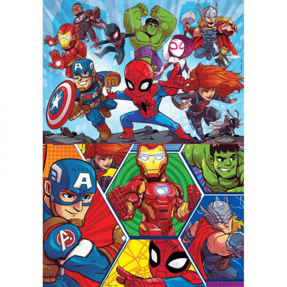 Puuzzle 2 x 20 Piezas Marvel Super Hero Adventures