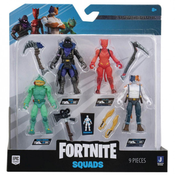 Fortnite Micro Legendary Series Pack 4 Figuras
