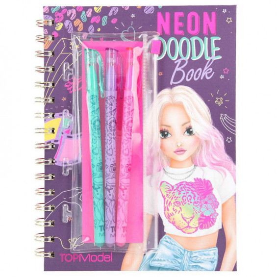 TOP Model Doodle Book Neon con Set de Boli