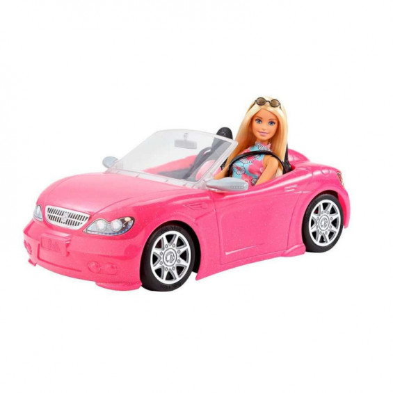 Barbie Muñeca y su Vehículo Descapotable