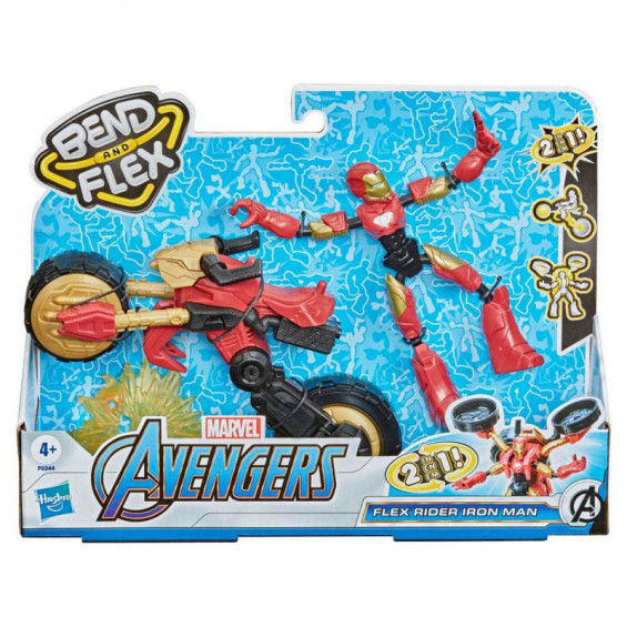 Avengers Flex Rider Iron Man Bend & Flex