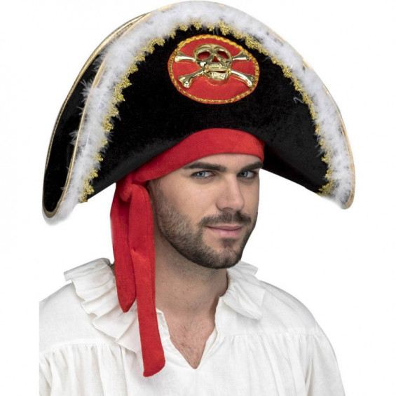 Sombrero Capitán Pirata 59 cm