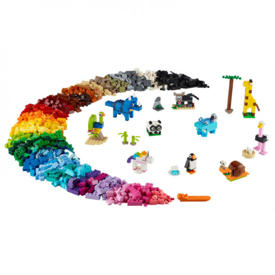LEGO Classic Ladrillos y Animales Exclusiva 1500 Piezas - 11011
