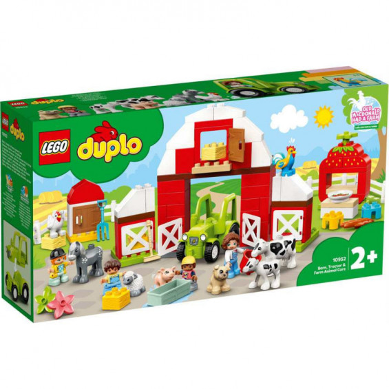 LEGO Duplo Town Granero, Tractor y Animales de la Granja - 10952