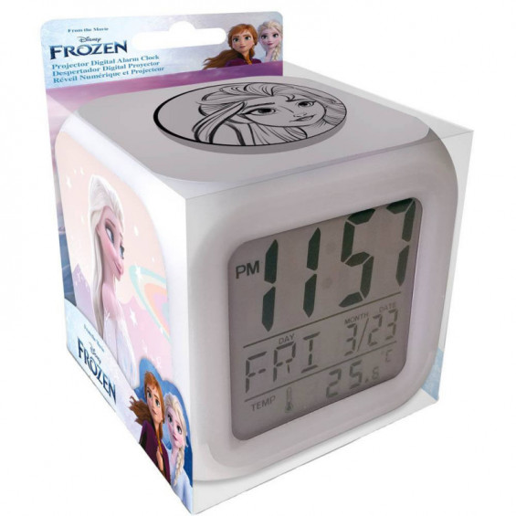 Reunión cruzar Tratamiento Preferencial Frozen 2 Reloj Despertador Proyector