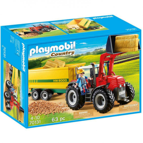 Playmobil Country Tractor con Remolque - 70131