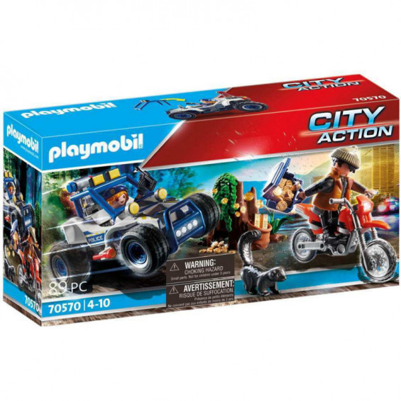 Playmobil City Action Vehículo Todoterreno: Persecución del Ladrón de Tesoros - 70570