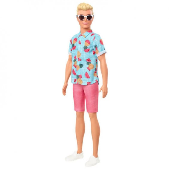 Barbie Fashionista Ken Rubio con Camisa de Frutas