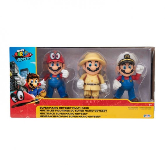 Super Mario Multipack Odisea con 3 Figuras