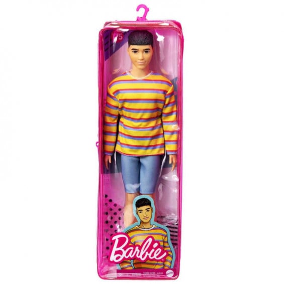 Barbie Ken Fashionista Asiático con Camiseta de Rayas