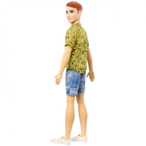 Barbie Ken Fashionista Pelirrojo con Camiseta Amarilla con Dibujo