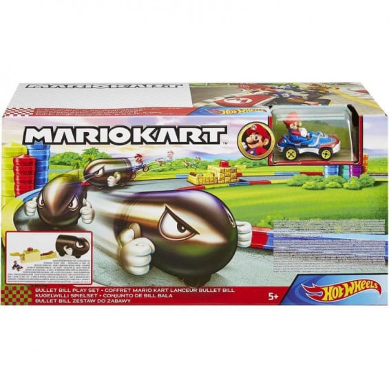 Hot Wheels Super Mario Kart Lanzador Bullet