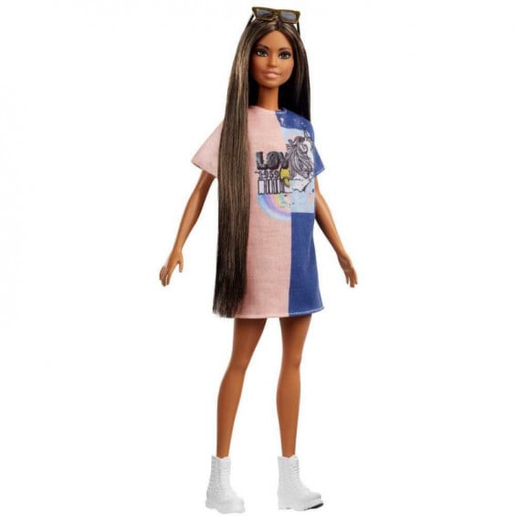 Barbie Fashionista Morena con Pelo Largo
