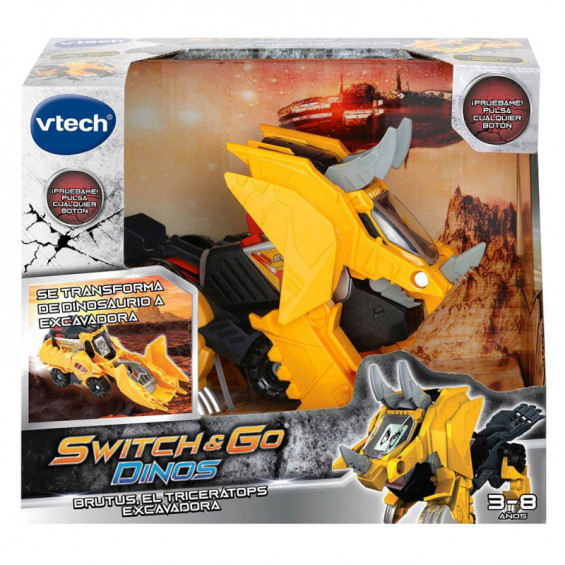 Vtech Switch & Go Dino Triceratops Excavadora