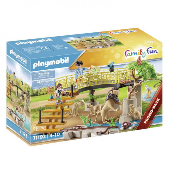 Playmobil Family Fun Leones con Recinto Exterior