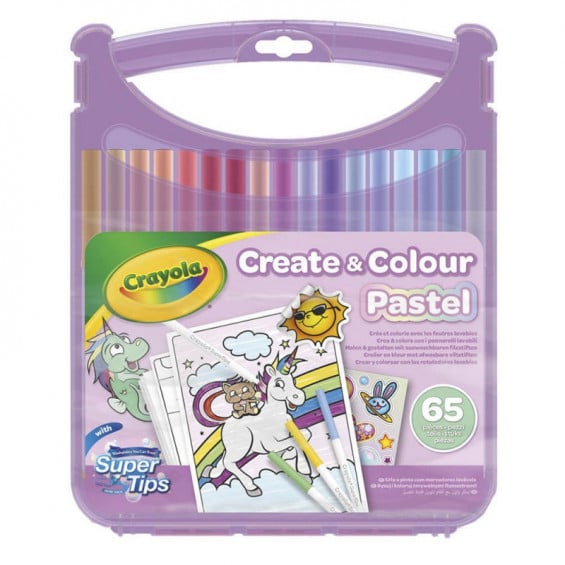Crayola Create & Colour Maletín Rotuladores Lavables Super Tips