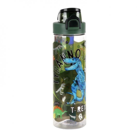 Botella de Agua Dino con Pegatinas y Bolígrafo