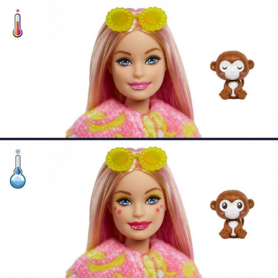 Barbie Cutie Reveal Serie Amigos De La Jungla Mono - Juguettos