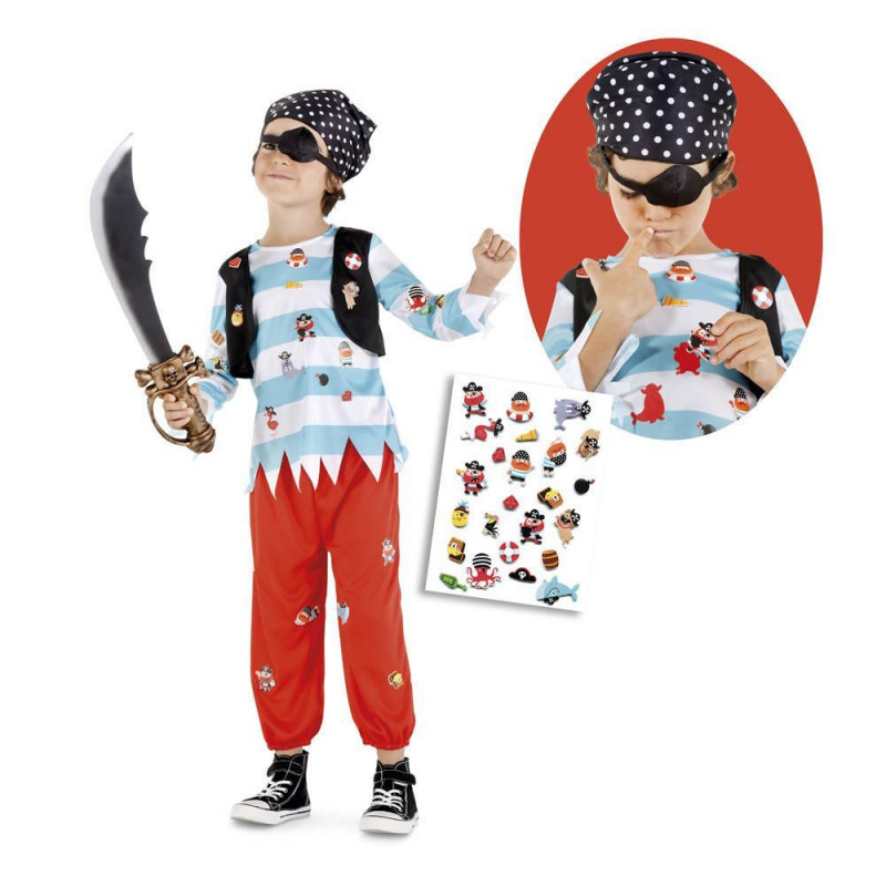 Disfraz pirata con accesorios niño: Disfraces niños,y disfraces originales  baratos - Vegaoo