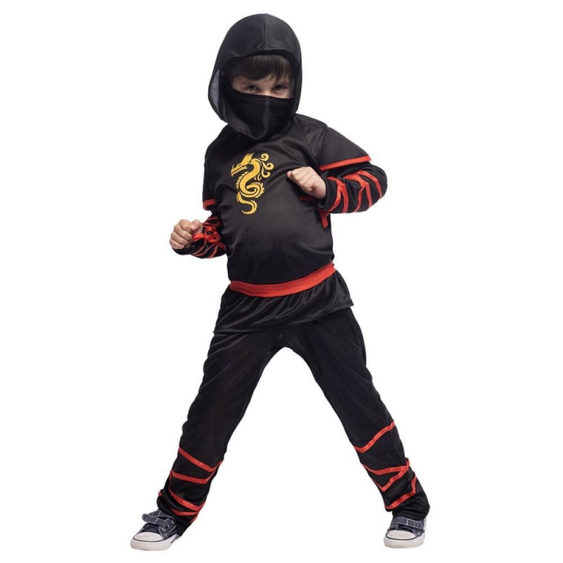 Disfraz Infantil Ninja Glow In Dark Talla L 8-10 Años - Juguettos