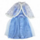 Juguettos Disfraz Infantil de Princesa Azul Con Capa