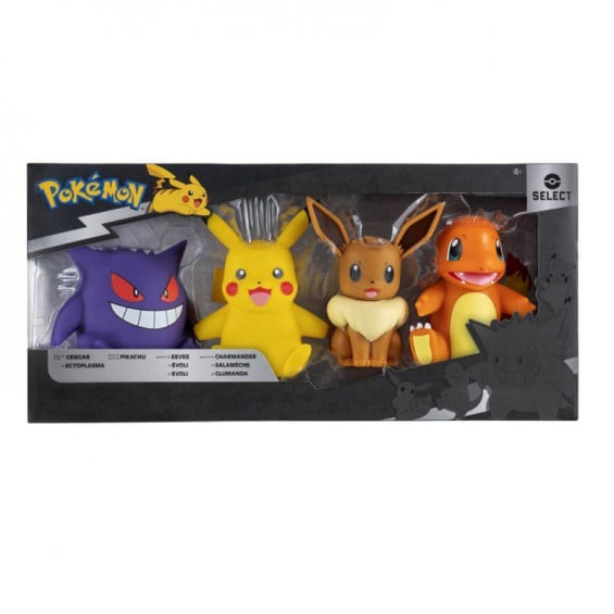 Pokémon Pack 4 Figuras de Vinilo
