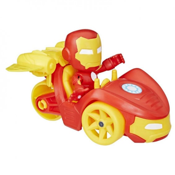 Spidey Set Figura Y Vehículo Iron-Man Racer