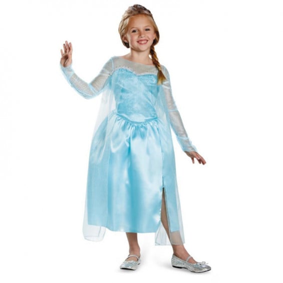 Disfraz Infantil Disney Princess Frozen Elsa Classic Talla 7-8 Años