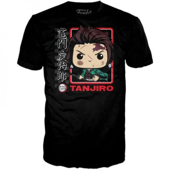 Funko Pop! & Tee Demon Slayer Pack Figura Tanjiro Kamado Con Camiseta Talla L