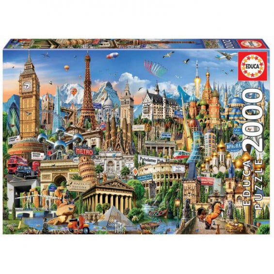 Puzzle 2000 Piezas Símbolos de Europa