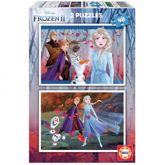 Puzzle 2 x 48 Piezas Frozen