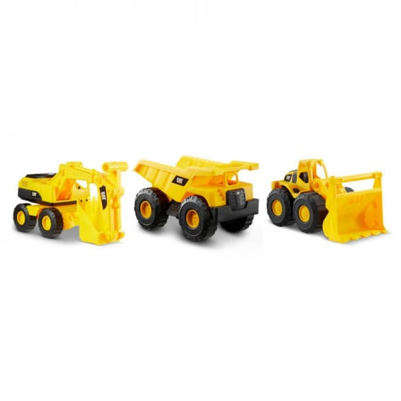Mini Crew Pack De 3 Vehículos De Construcción De 18 cm