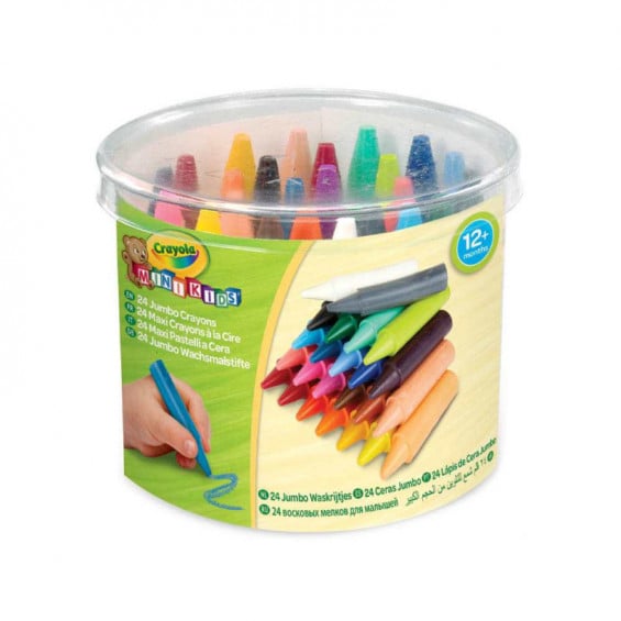 Crayola 24 Ceras Jumbo Lavables Mini Kids