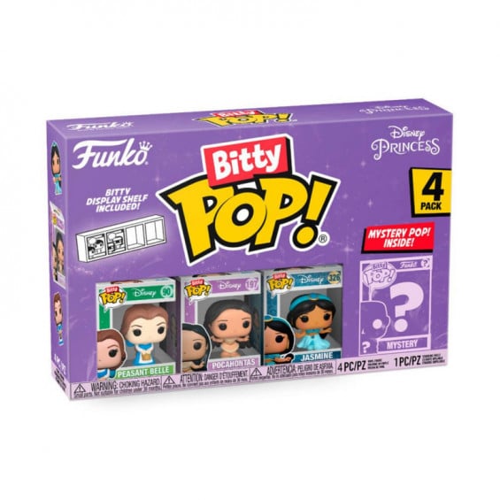 Funko Bitty Pop! Disney Princess 4 Figuras De Vinilo Serie 2 Varios Modelos