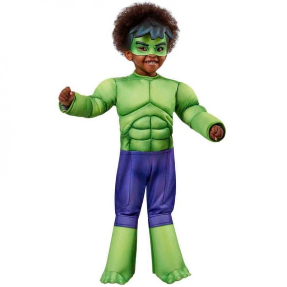 Disfraz Infantil Hulk Salf Preschool Talla XS 2-3 Años