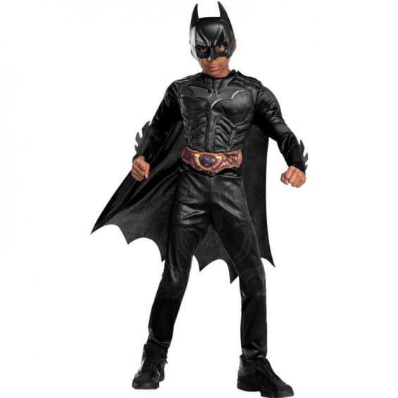 Disfraz Infantil Batman Black Line Deluxe Talla S 3-4 Años