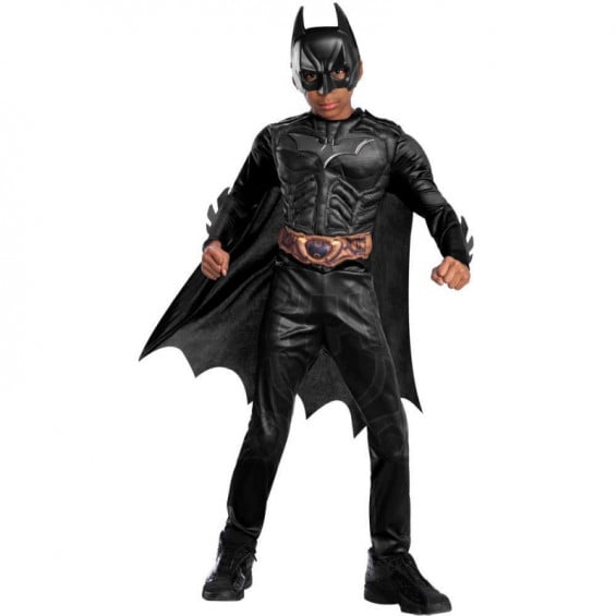 Disfraz Infantil Batman Black Line Deluxe Talla M 5-7 Años