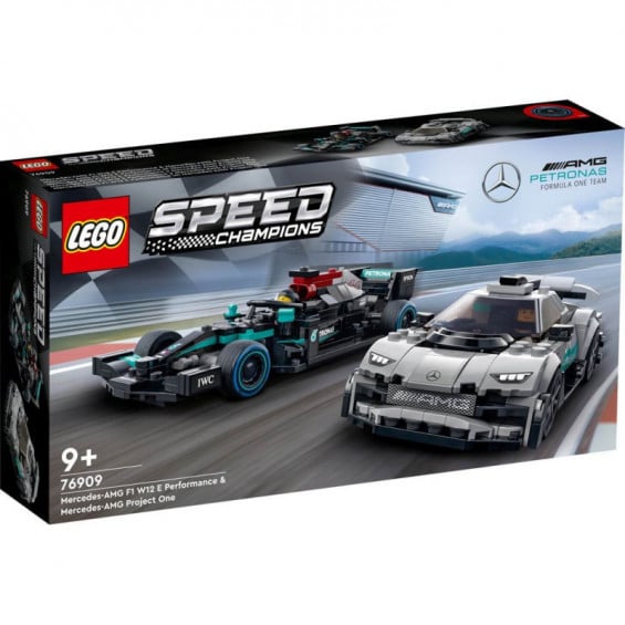 LEGO Speed Champion Mercedes-AMG F1 W12 E Performance y Mercedes-AMG Project One - 76909