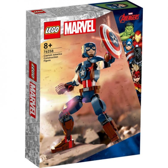 LEGO Súper Héroes Marvel Figura Para Construir: Capitán América - 76258