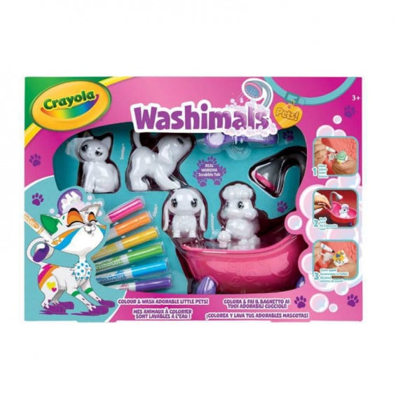 Crayola Washimals Bañera y 4 Mascotas
