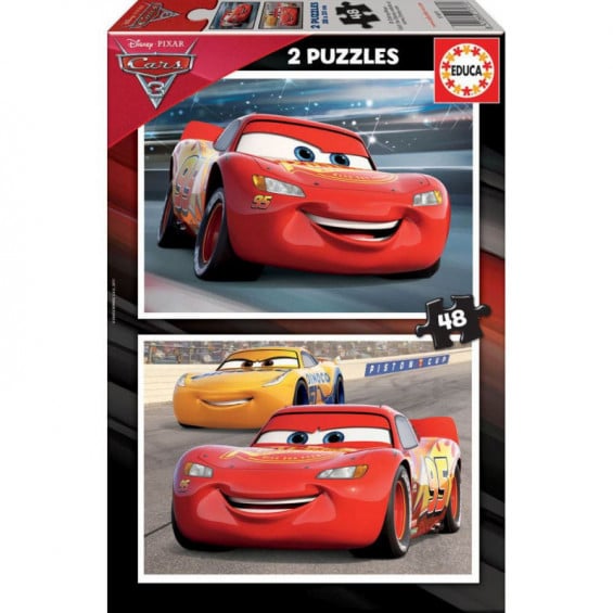 Puzzles 2 x 48 Piezas Cars 3