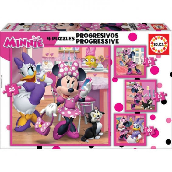 Puzzle Progresivo 12-16-20-25 Piezas Minnie Happy Helpers