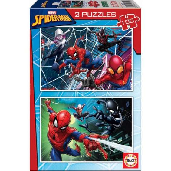 Puzzle 2 x 100 Piezas SPIDER-MAN