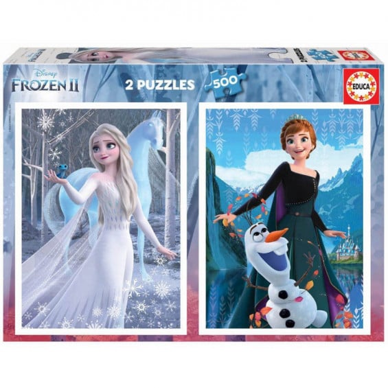 Puzzle 2 x 500 Piezas Frozen II