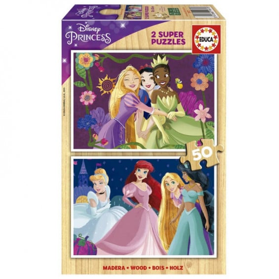 Puzzle 2 x 50 Piezas Disney Princess