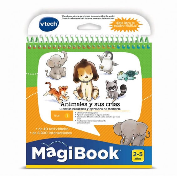 MagiBook Animales Y Sus Crías Ciencias Naturales Y Ejercicios De Memoria